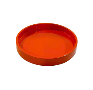 Plateau de service en laque artistique, riche et brillant, plat décoratif, accessoire de luxe fini à la main pour la décoration de table basse - Product Image 3