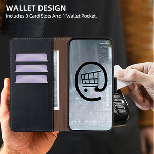 Étui de luxe en cuir pour téléphone portable Tecno Camon 50 40 <span class=keywords><strong>Pro</strong></span> Pop10 Spark 50 40, étui portefeuille à rabat, étui de protection pour téléphone portable - Product Image 3