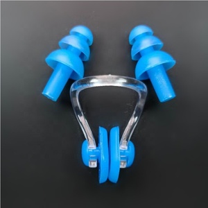 Bouchons <span class=keywords><strong>d</strong></span>'<span class=keywords><strong>oreille</strong></span> et pince-nez en silicone réutilisables <span class=keywords><strong>pour</strong></span> la natation Vente en gros - Product Image 2