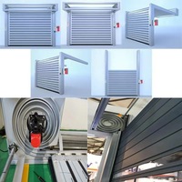 Puerta Rápida Enrollable de PVC a Medida, Puerta Automática con Sensor para Fábrica de Alimentos, Sellado Antipolvo para Taller