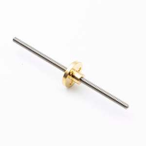 T5 5MM 304 Edelstahl T5 * 1 T5 * 2 T5 * 4 350mm Gewindes pindel mit Nylon-Messing mutter - Product Image 4