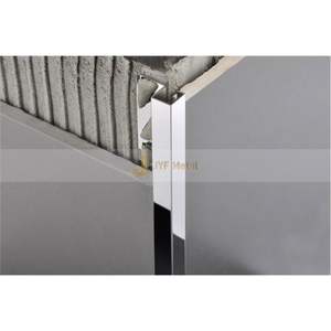 JYFMETAL LL384 Perfiles de Acero Inoxidable 304 para Azulejos, 0.8mm de Grosor, Modernos, en Forma de R, Q y U, Acabado Espejo Cepillado, para Apartamentos - Product Image 5