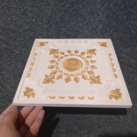 Decoración interior, estilo de flor, color gypsum, techo falso de yeso, gran oferta