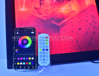 Cadre de boîte à lumière LED RGB personnalisé en usine, présentoir d'art en acrylique pour les marques de vente au détail et de commerce électronique