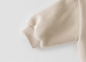 Ensembles de vêtements pour bébés en deux pièces, avec capuche à oreilles d'ours, couleur unie grise, vêtements pour bébés - Product Image 4