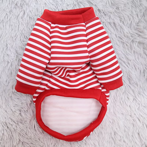 Ropa para Mascotas a Rayas de Dibujos Animados Personalizada de Alta Calidad C084, Poliéster XS para Cachorros, Ropa Colorida con Estilo Adorable - Product Image 4