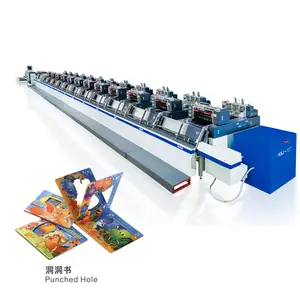 ASJ4200 Kids Board Book Mounting Pasting Production LineHigh Speed Special Shaped Cardboard Book Binding Machine