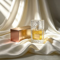 Flacons de parfum en verre transparent de luxe 30ml 50ml 100ml Forme cylindrique Impression sur écran Bouchon pulvérisateur Emballage élégant Flacon pulvérisateur