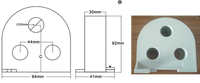 Transformateur de courant alternatif triphasé KHCT7X, ouverture 20 mm, 75A/5A, 100A/5A, 200A/5A, 300A/5A, mesure haute précision, acier au silicium