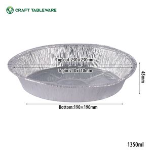 Wegwerp aluminiumfolie bakje, voedselbakje, afhaallocatie lunchbox, bakvorm - Product Image 1