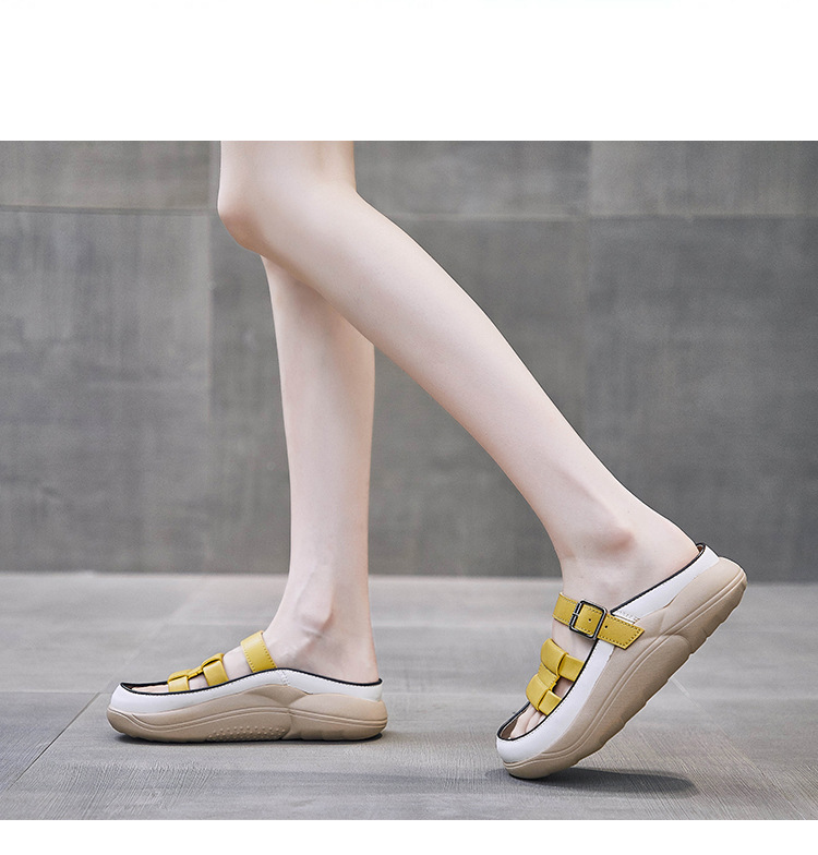 2022 Summer Low-top Sandals Women Breathable Beach Shoes Students Casual Flat Slippers