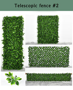Vente en gros de feuilles vertes artificielles, plantes, fleurs, extensions de clôture, décoration de maison, <span class=keywords><strong>jardin</strong></span>, télescopique, simulation de confidentialité, clôture en bois - Product Image 4