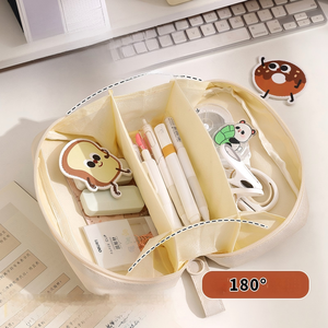 Estuche <span class=keywords><strong>de</strong></span> Lápices <span class=keywords><strong>de</strong></span> Tela Oxford <span class=keywords><strong>de</strong></span> 3 Capas con Cierre, <span class=keywords><strong>de</strong></span> Pequeña Capacidad, <span class=keywords><strong>para</strong></span> Estudiantes, <span class=keywords><strong>Adolescentes</strong></span>, Oficina y Aula, Venta al Por Mayor - Product Image 3