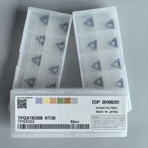 Tpgx110308 hti10 tpgx222 thương hiệu ban đầu Carbide chèn PVD lớp phủ 100% Cổ Phiếu ban đầu vonfram CNC Công cụ Cắt - Product Image 3