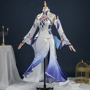Disfraz de Cosplay de Chica Joven de Genshin Impact para Halloween, Traje de Anime con Peluca y Uniforme, Disfraz Perfecto - Product Image 3