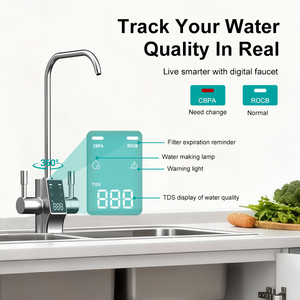 Nobana 600GPD Purificateur d'Eau Électrique RO Sous Évier, Alcalin Hydrogène, Conception Sans Réservoir, Matériau Plastique pour Usage Domestique - Product Image 3