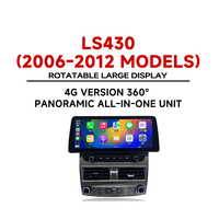 Reproductor Multimedia de Video RGB con Amplificador OBD2 GPS Android 15 de 12.3 Pulgadas, 4+64 GB, CarPlay Inalámbrico y Android Auto para Lexus LS430, 1 Año de Garantía