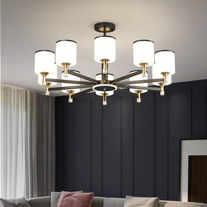 Modern Nordic Style Multi-head Chandelier E27 Energy-saving Lamps Round <b>Ceiling</b> <b>Light</b> For Living Room Bedroom Home Lighting - Product Image 1