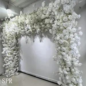 SPR Rose bride Bouquet forniture seta Rose Peony Events Party Garland decorazione artificiale composizioni floreali fai da te sfondo