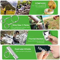 Bochen Professionnel 18 En 1 Kits D'urgence Cool Gadgets Tactiques Pour Camping En Plein Air Chasse Pêche Survie Gear Kit