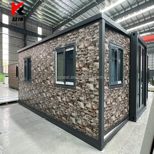Casa contenedor expandible de 40 pies, Villa prefabricada con 3 dormitorios, cocina, baño, casa móvil plegable para vivir en un <span class=keywords><strong>hotel</strong></span>, lista para enviar - Product Image 3