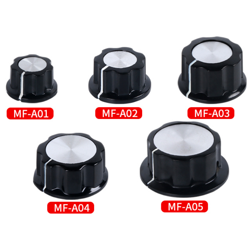 Uxcell 3Pcs 16x14mm Aluminum Alloy Potentiomete Otay Knob