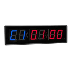 Drops hipping 2,3 Zoll US Plug Crossfit Intervall Timer 6 Digital Gym Stoppuhr Clock Timer