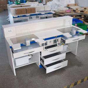 Banco <span class=keywords><strong>DE</strong></span> TRABAJO <span class=keywords><strong>DE</strong></span> DOBLE persona para laboratorio dental, banco <span class=keywords><strong>de</strong></span> trabajo para técnicos <span class=keywords><strong>de</strong></span> oficina, escritorio <span class=keywords><strong>de</strong></span> madera <span class=keywords><strong>de</strong></span> 1,8 M con armario y colectores <span class=keywords><strong>de</strong></span> polvo - Product Image 3