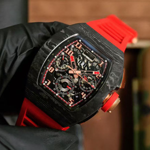 นาฬิกาข้อมือผู้ชายแบบกลไกอเนกประสงค์สำหรับเล่นกีฬา พร้อมมาตรวัดความเร็วสูงสุด โครโนกราฟ ตัวเรือนคริสตัลแซฟไฟร์ - Product Image 2