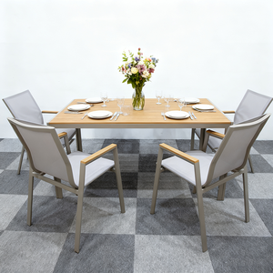 Ensemble <span class=keywords><strong>de</strong></span> table <span class=keywords><strong>et</strong></span> <span class=keywords><strong>de</strong></span> chaises <span class=keywords><strong>de</strong></span> balcon extérieur moderne <span class=keywords><strong>et</strong></span> durable pour <span class=keywords><strong>jardin</strong></span>, cour, hôtel - Product Image 2