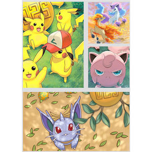 PQ Bestseller Poke <span class=keywords><strong>Mon</strong></span> giochi di carte di carta disegnati a mano lastre di arte comica Anime Mewtwo Poke <span class=keywords><strong>Mon</strong></span> Extended case Artwork gioco da tavolo - Product Image 3