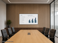 Affichage numérique intérieur ultra-plat de 43 pouces, écran LCD publicitaire encastré mural avec coque arrière en métal plat