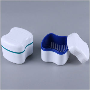 Dental <b>Retainer</b> <b>Case</b> Portable Orthodontic Appliance Box For Braces And Dentures Lake Green Fruit Green Dark Blue Pink Light - Product Image 3