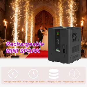 Machine à étincelles froides mini <span class=keywords><strong>LED</strong></span> rechargeable avec télécommande, équipement DJ, effet lumineux DMX pour scène, mariage, événement, fête - Product Image 5