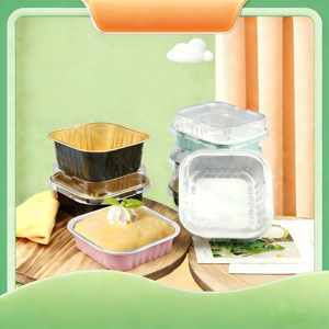 Moules à pâtisserie jetables en aluminium, mini moules à gâteaux, plateaux de barbecue, contenants multi-usages de qualité alimentaire - Product Image 5