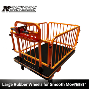 400W Motor Elektrische Transportkar <span class=keywords><strong>500Kg</strong></span> Maximale Capaciteit Vierwielig Plastic Ontwerp Magazijn Logistiek Tuingereedschap - Product Image 5