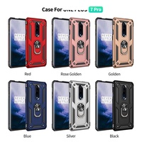 Coque de protection pour téléphone portable avec anneau antichoc 2 en 1 en TPU et PC, coque arrière pour Oneplus 7 Pro pour One Plus 7Pro