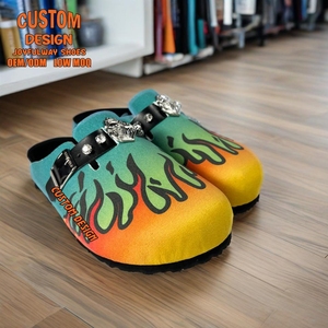 Ciabatte personalizzate per Birken di alta qualità con letto <span class=keywords><strong>in</strong></span> <span class=keywords><strong>sughero</strong></span> Slip-On di alta qualità con zoccoli a punta chiusa con ciabatte sandali Design personalizzato - Product Image 1