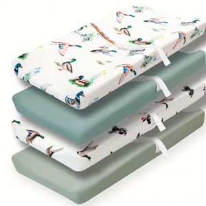 Housse de matelas à langer extensible pour bébé, douce, pour table à langer - Product Image 3