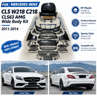 Bumper Depan Baru Bumper Belakang Side Skirt Fender Flares Grille Mesh Knalpot Mercedes CLS W218 C218 2011-2014 Plastik PP Mudah Dipasang