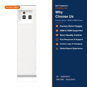 ระบบพลังงานแสงอาทิตย์ไฮบริด Bettenergy แบบติดผนัง แบตเตอรี่ LiFePO4 200Ah 51.2V 10kWh IP54 CAN AC สำหรับใช้ในบ้าน - Product Image 4