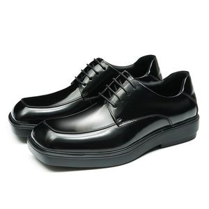 Zapatos Oxford Premium para Hombre - Zapatos Formales de Negocios Hechos a Mano con Diseño de Parches y Cordones, Ligeros, Transpirables y Antideslizantes - Product Image 1