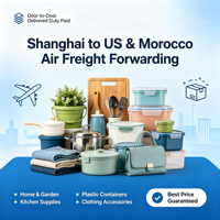 Service d'agent de transport aérien et express de niveau A de Shanghai vers les États-Unis et le Maroc, livraison porte-à-porte avec un transit de 5 à 10 jours
