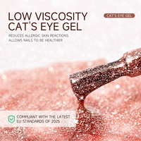 Fournisseur professionnel OEM de vernis à ongles en gel Marque privée Gel magnétique pour ongles en œil de chat Sans Hema/Tpo