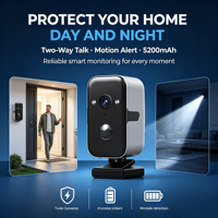 Caméras solaires intelligentes WiFi 4G OiKay pour usage domestique, alarme, caméra IP HD étanche pour la sécurité à domicile, extérieur, avec vision nocturne