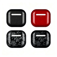 Étui pour écouteurs en fibre de carbone véritable forgée pour AirPods Pro 2, coque rigide antichoc, protection, charge sans fil