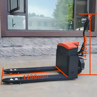 Transpallet Elettrico Fuoristrada JG con Batteria al Piombo, Lunghezza Forche 1200mm, 685mm per Cantiere Edile, Certificato CE