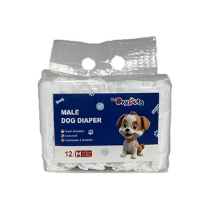 Low MOQ Disposable Pet Care Diapers For Dog Male Wraps