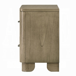 Comodino in Stile Transizionale con 2 Cassetti, Fronte Scanalato, Finitura in Rovere Anticato, Mobile Rustico in Legno per Camera da Letto - Product Image 5