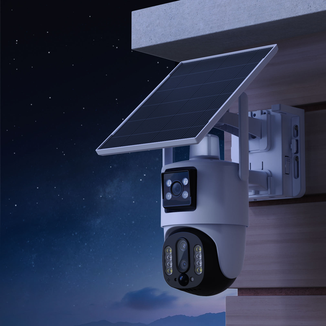 BP5 DL Long Distance 10X Zoom Wifi Solar Camera Cctv Camera Wireless Triple Lens Camera V380